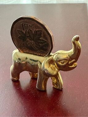 Vintage Brass Elephant